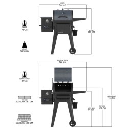 PIT BOSS NAVIGATOR 550 - Barbecue et fumoir à pellet