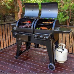 NAVIGATOR 1230G - Barbecue Combiné Granulés / Gaz Pit Boss