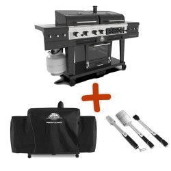 Pack MEMPHIS 2.0 - Barbecue 3 en 1 + Housse et ustensiles